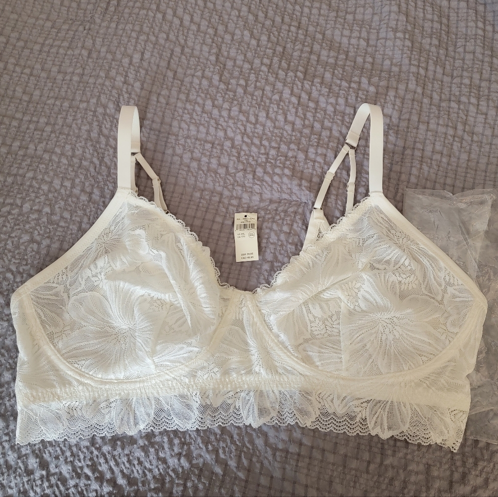 Aerie White Lace Bralette